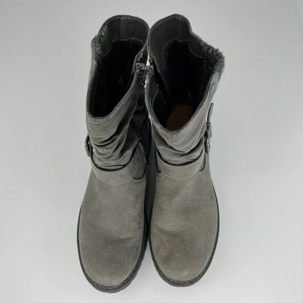 Cliffs by White Mountain Womens C32738 Mingle Mid Calf Buckle Size 6.5M Boots - Picture 4 of 9